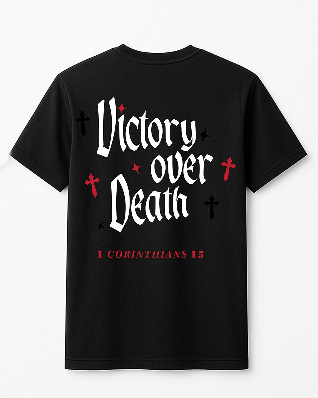 "I AM VICTORIOUS" Tee - Black/Red