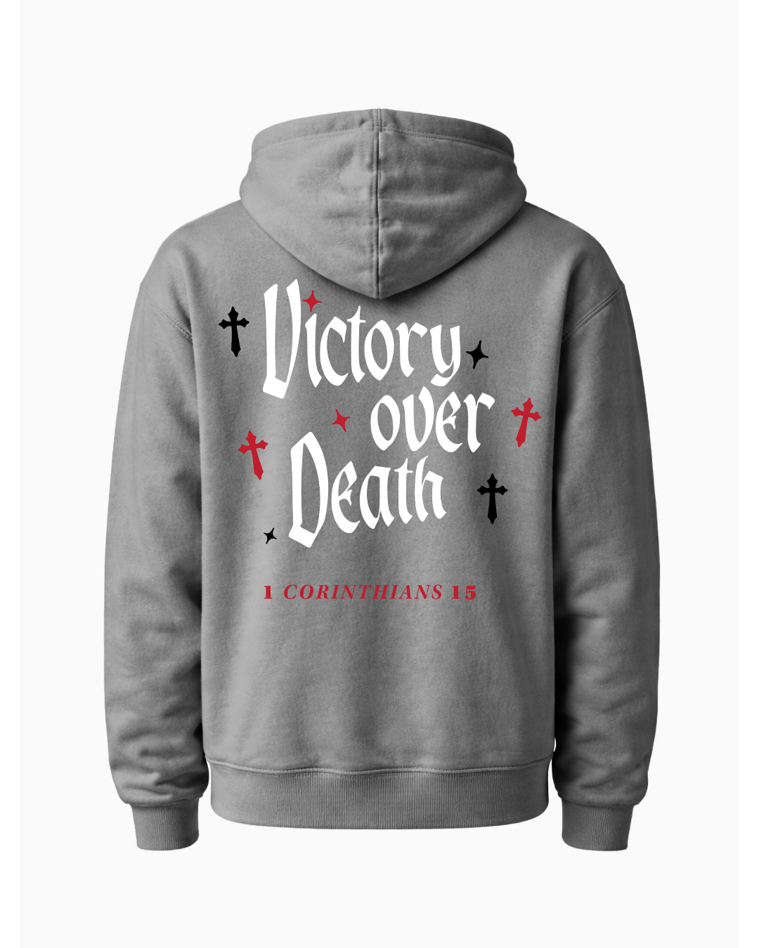 "I AM VICTORIOUS" Hoodie - Gray