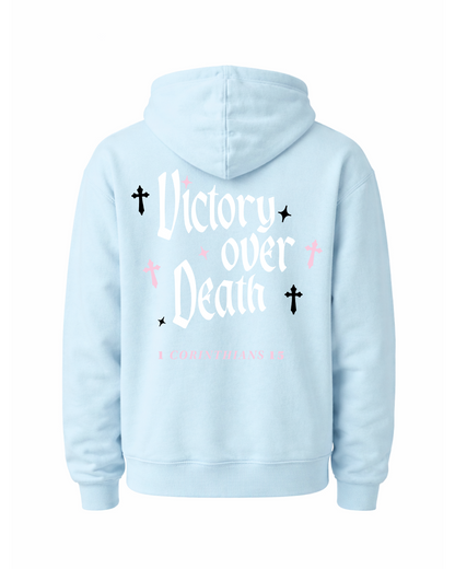 "I AM VICTORIOUS" Hoodie - Light Blue
